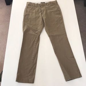Banana Republic dark khaki Fulton chinos
